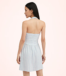 Lately Striped Mini Halter Dress carousel Product Image 3