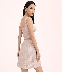 Lately Striped Seersucker Cropped Top carousel Product Image 3