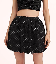 Lately Dotted Poplin Bubble Skirt carousel Product Image 2