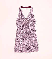 Lately Dotted Mini Halter Dress carousel Product Image 4