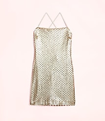 Lately Metallic Sequin Mini Dress carousel Product Image 4