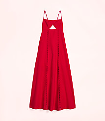 Lately Cutout Linen Cotton Maxi Dress carousel Product Image 4