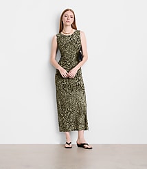Petite LOFT Versa Animal Print Mesh Maxi Dress carousel Product Image 1