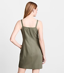 Petite LOFT Versa Pure Spun Apron Mini Pocket Dress carousel Product Image 3