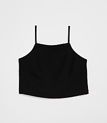 Petite LOFT Versa Crepe Drape Square Neck Top carousel Product Image 5