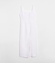 LOFT Versa Luxe Lyocell Linen Midi Dress carousel Product Image 4