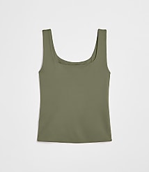LOFT Versa 360 Knit Square Neck Tank Top carousel Product Image 3