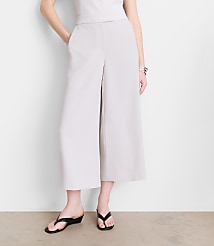 LOFT Versa Crepe Drape Culottes carousel Product Image 2