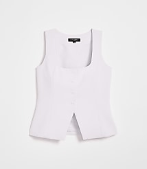 LOFT Versa Crepe Drape Tank Vest carousel Product Image 4