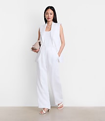 LOFT Versa Luxe Lyocell Linen Sleeveless Blazer