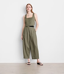 Petite LOFT Versa Pure Spun Square Neck Crop Top carousel Product Image 1