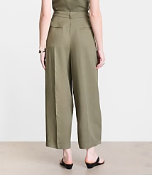 Petite LOFT Versa Pure Spun Pleated Barrel Pants carousel Product Image 3