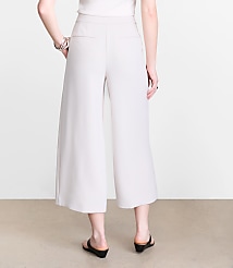 LOFT Versa Crepe Drape Culottes carousel Product Image 3