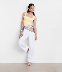LOFT Versa 360 Knit Square Neck Tank Top carousel Product Image 1