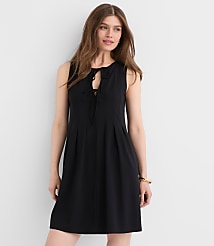 Petite Pintucked Bow Mini Pocket Dress carousel Product Image 1