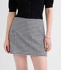 Gingham Modern Mini Skort carousel Product Image 2
