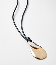 LOFT Versa Mixed Metal Cord Statement Necklace carousel Product Image 2