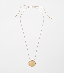 Coin Pull Tie Pendant Necklace carousel Product Image 1