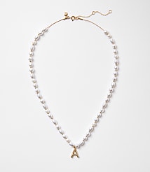 Pearlized Initial Necklace carousel Product Image 1