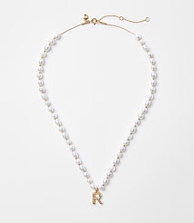 Pearlized Initial Necklace carousel Product Image 1