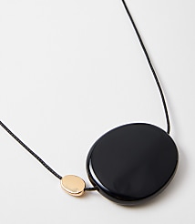 Oval Cord Pendant Necklace carousel Product Image 2