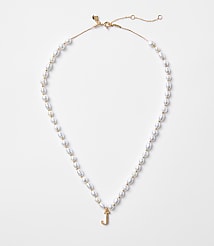 Pearlized Initial Necklace carousel Product Image 1