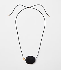 Oval Cord Pendant Necklace carousel Product Image 1