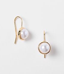 Petite Pearlized Pull Through Earrings carousel Product Image 1