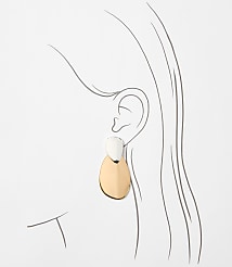 LOFT Versa Mixed Metal Statement Drop Earrings carousel Product Image 2