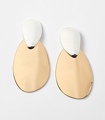 LOFT Versa Mixed Metal Statement Drop Earrings carousel Product Image 1
