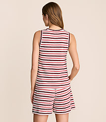 Lou & Grey Striped Crochet Tank Top carousel Product Image 4