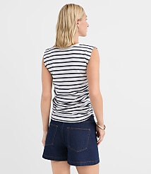 Petite Stripe Ruched Tank Top carousel Product Image 3