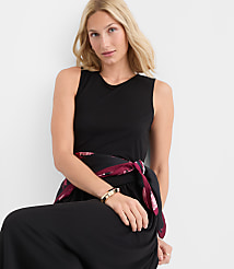 Petite Drop Waist Bubble Midi Dress carousel Product Image 3