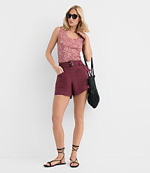 Petite Mosaic Perfect Ribbed Scoop Neck Tank Top carousel Product Image 2