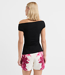 Slit Ruched Off The Shoulder Top carousel Product Image 2