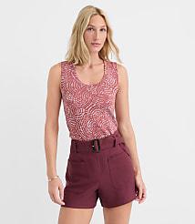 Mosaic Perfect Ribbed Scoop Neck Tank Top carousel Product Image 1