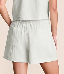 Petite Lou & Grey Crosshatch Linen Cotton Shorts carousel Product Image 3