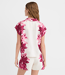 Lily Linen Blend Popover Shirt carousel Product Image 3