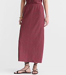 Petite Textured Column Midi Skirt carousel Product Image 2