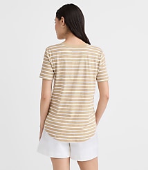Striped Everyday V-Neck Tee carousel Product Image 3
