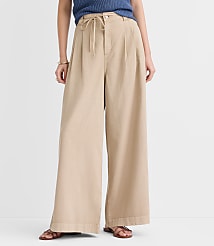Tie Waist Pleated Palazzo Pants carousel Product Image 2