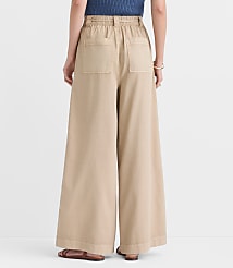 Tie Waist Pleated Palazzo Pants carousel Product Image 3