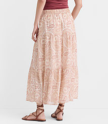 Paisley Tiered Maxi Skirt carousel Product Image 3