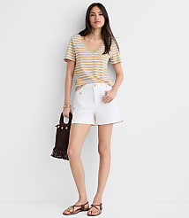 Striped Everyday V-Neck Tee carousel Product Image 2