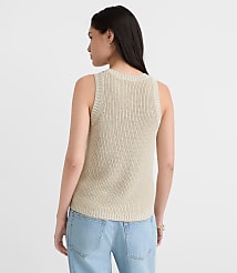 Shimmer Halter Sweater Tank Top carousel Product Image 3