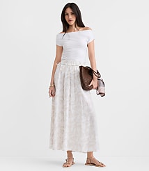 Hibiscus Side Tie Maxi Skirt carousel Product Image 1