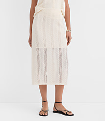 Petite Crochet Column Midi Skirt carousel Product Image 2