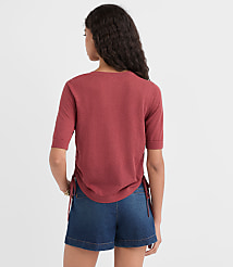 Side Tie Sweater Tee carousel Product Image 2