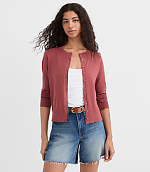 Modern Crew Neck Cardigan carousel Product Image 1