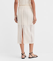 Petite Crochet Column Midi Skirt carousel Product Image 3